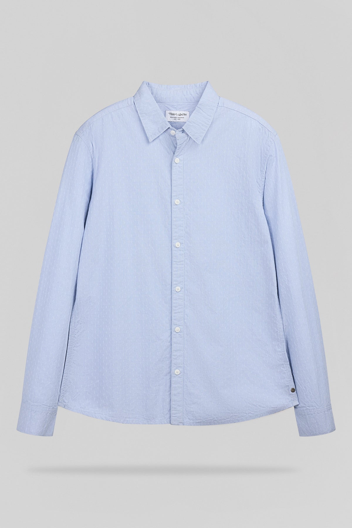 Chemise texturée C-DOBBY ML PASTEL BLUE - 1