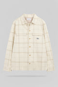 Chemise à carreaux C-LUIS ML CREAM - 1
