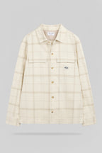 Chemise à carreaux C-LUIS ML CREAM - 1