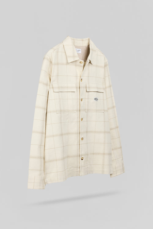 Chemise à carreaux C-LUIS ML CREAM - 2