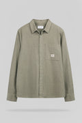 Chemise droite manches longues C-RICKO ML BLEACH KAKI - 1