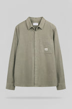 Chemise droite manches longues C-RICKO ML BLEACH KAKI - 1