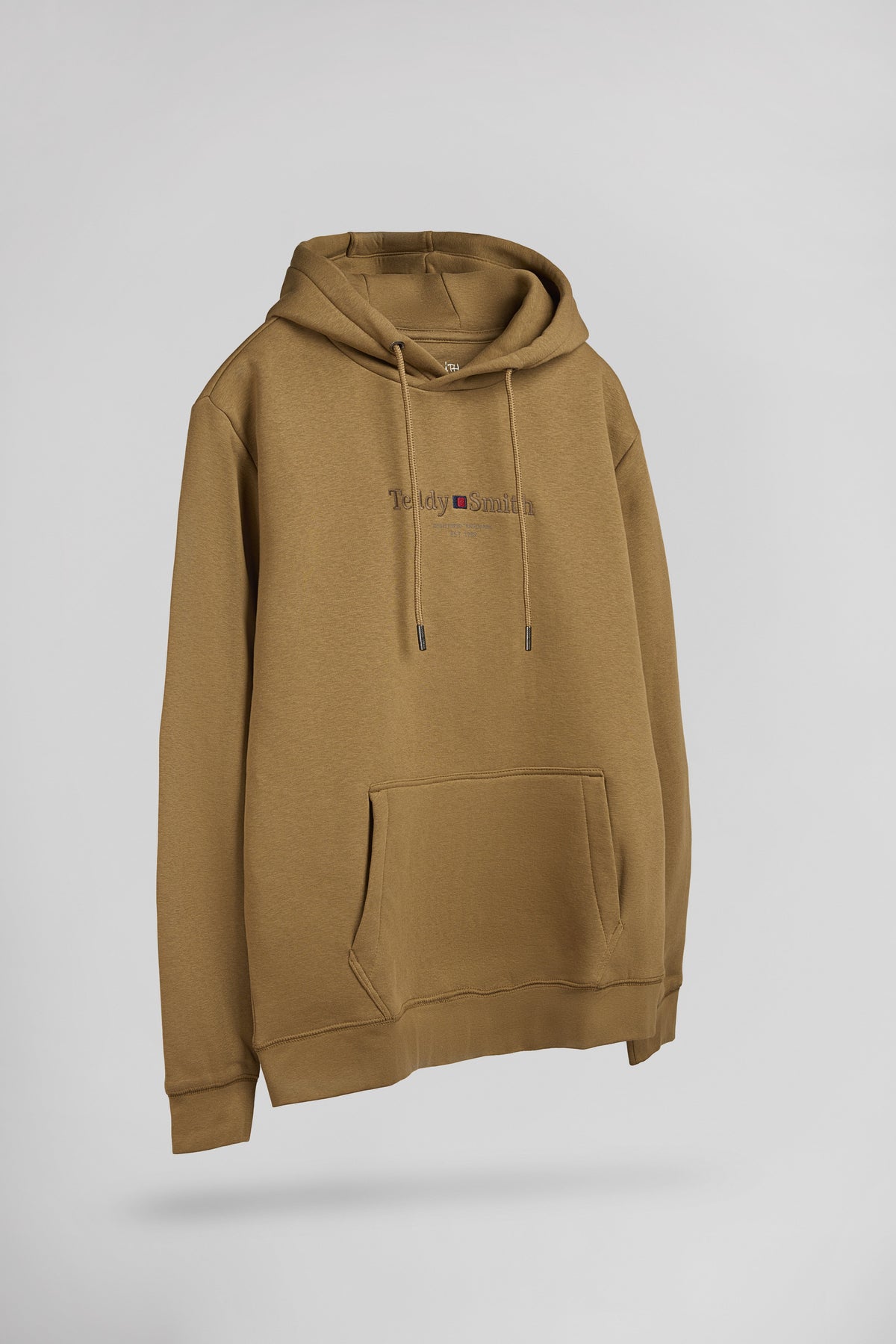 Sweat à capuche S-JIM HOODY NOISETTE - 2