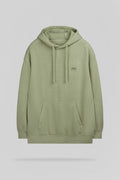 Sweat ample à capuche S-NATEO HOODY BLEACH KAKI - 1