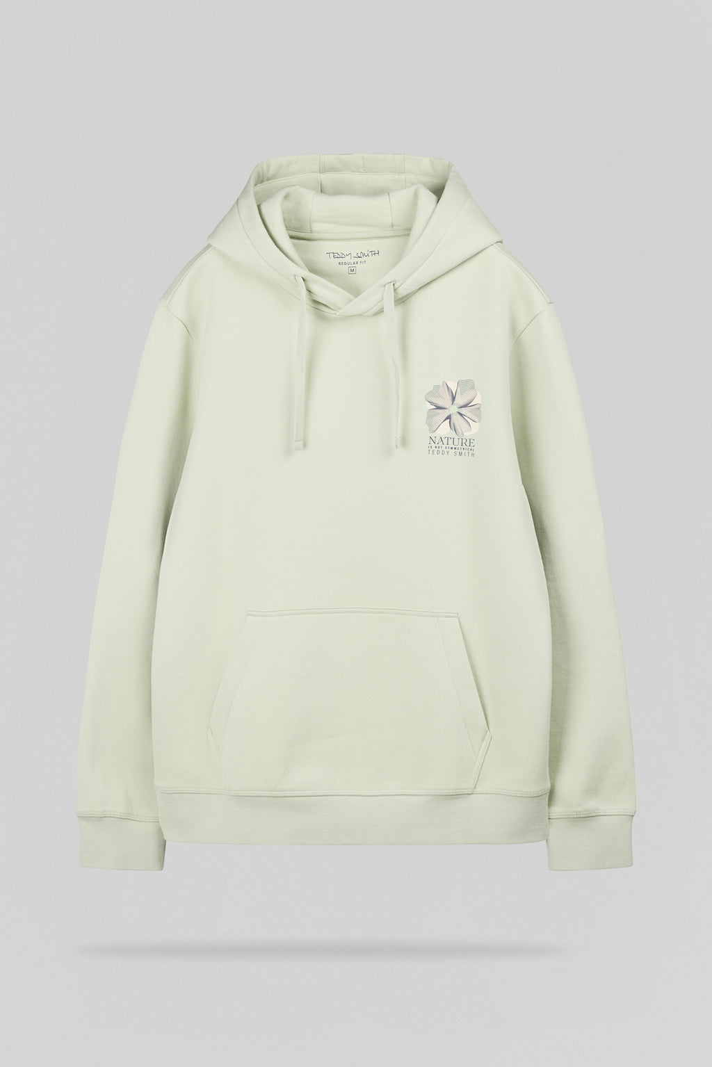 Sweat à capuche S-NATURE HOODY VERT NACRE - 1