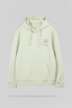 Sweat à capuche S-NATURE HOODY VERT NACRE - 1