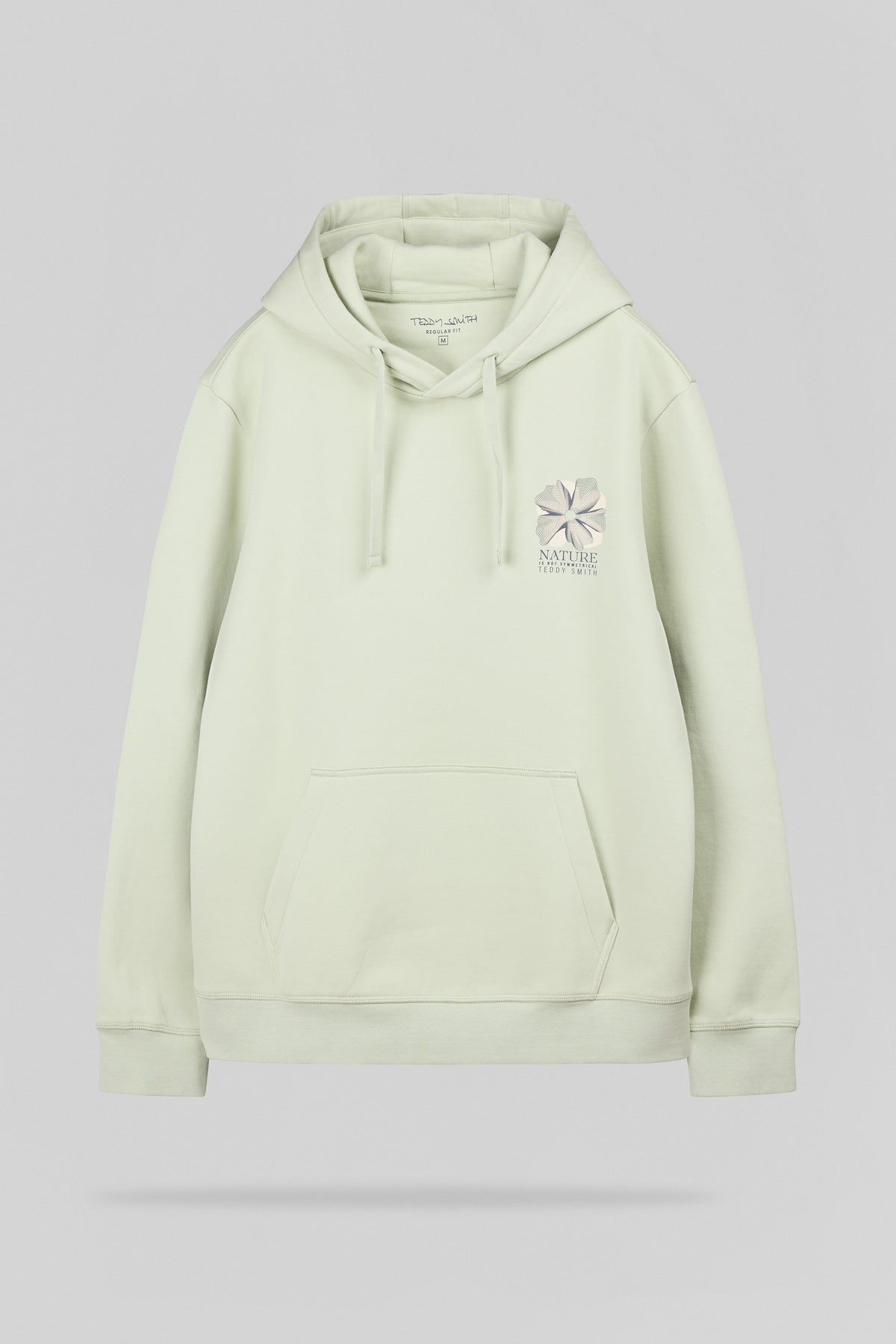 Sweat à capuche S-NATURE HOODY VERT NACRE - 1