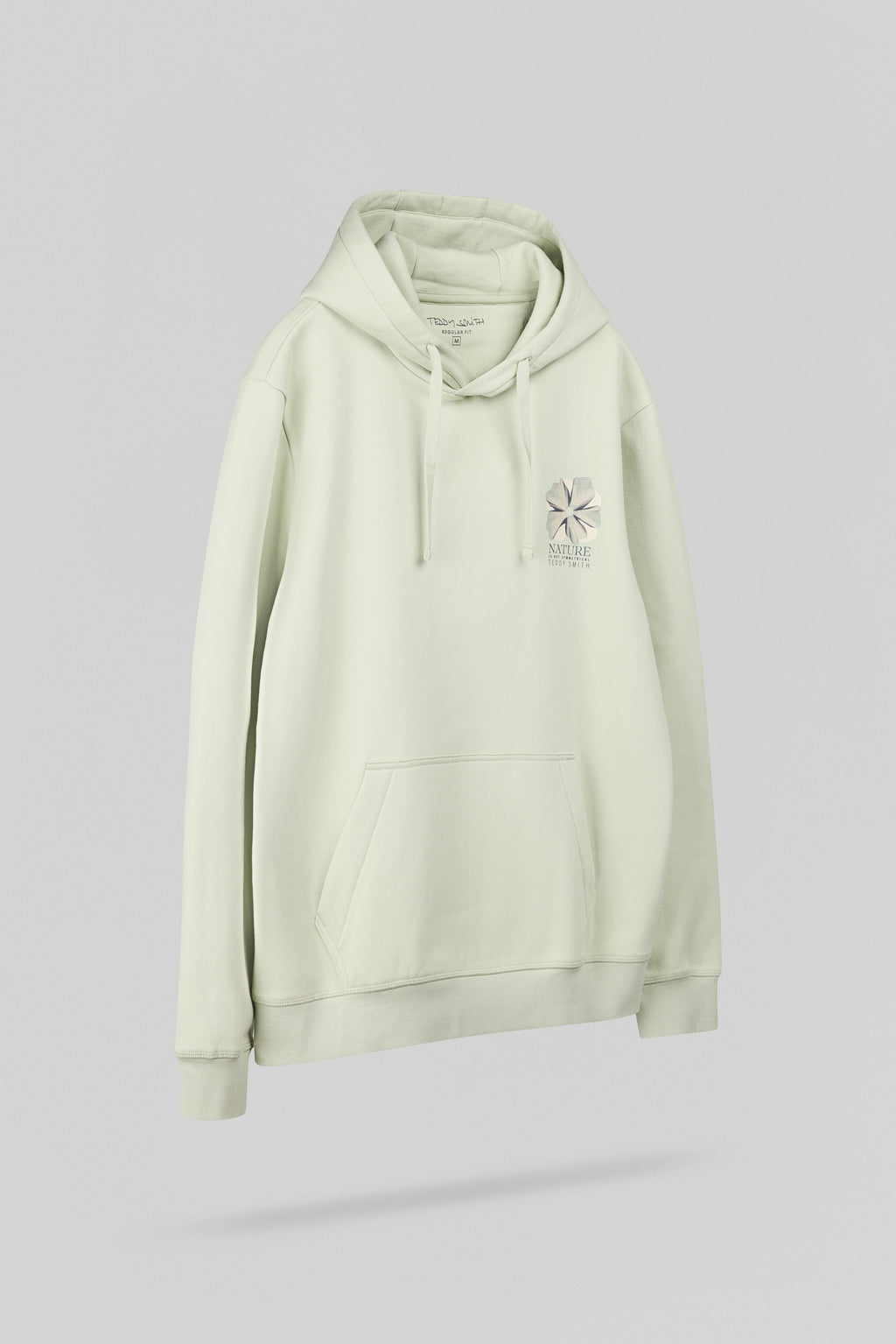 Sweat à capuche S-NATURE HOODY VERT NACRE - 2