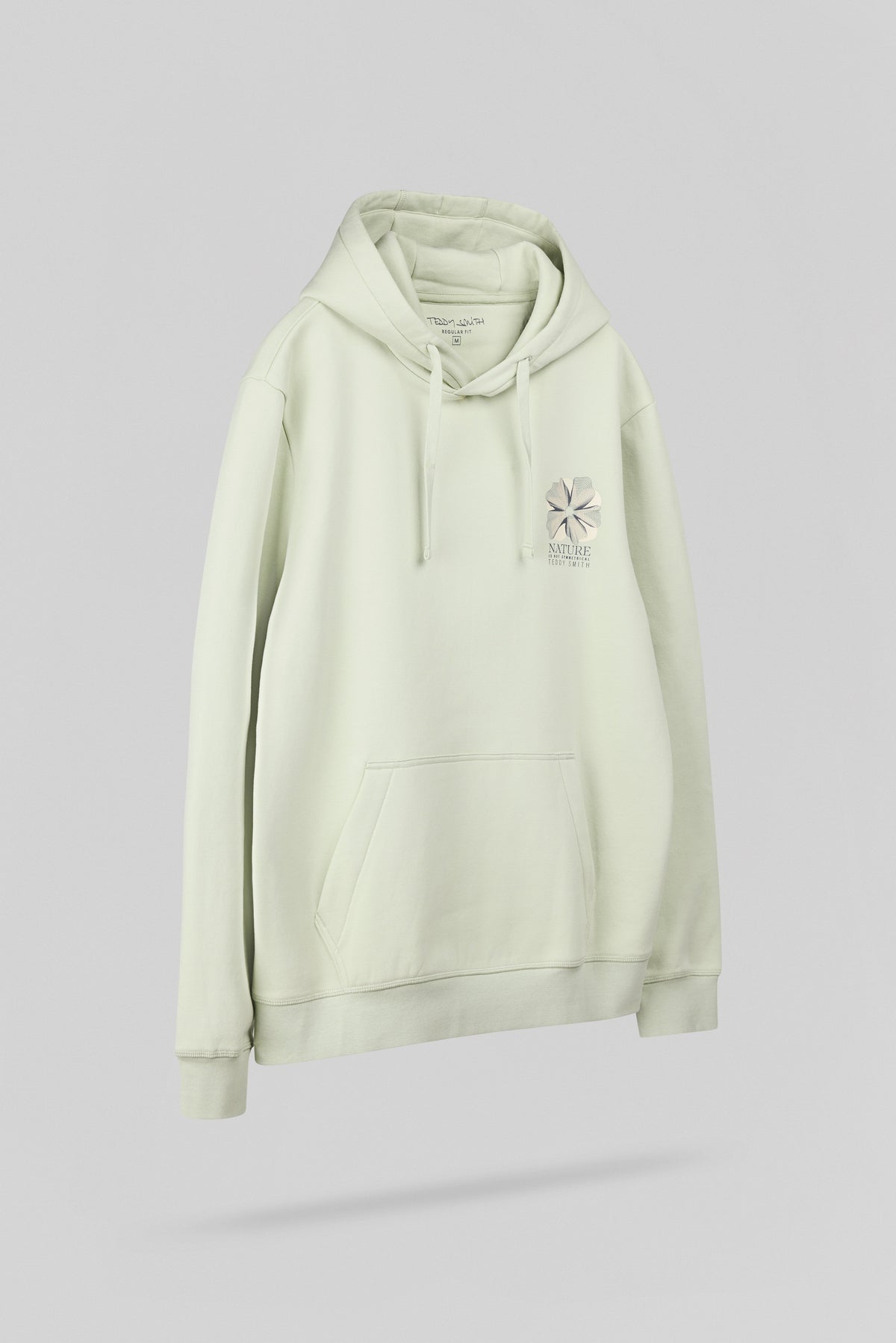 Sweat à capuche S-NATURE HOODY VERT NACRE - 2