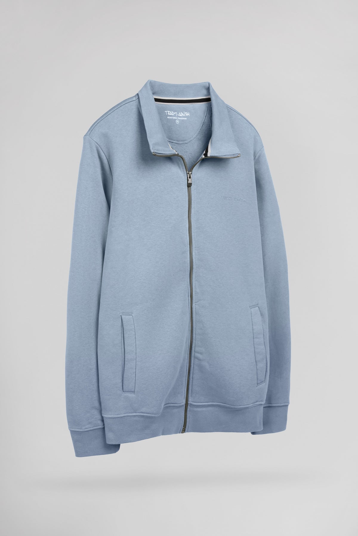 Gilet sweat zippé col montant G-NARKUS ZIP BLEU MINERAL - 2