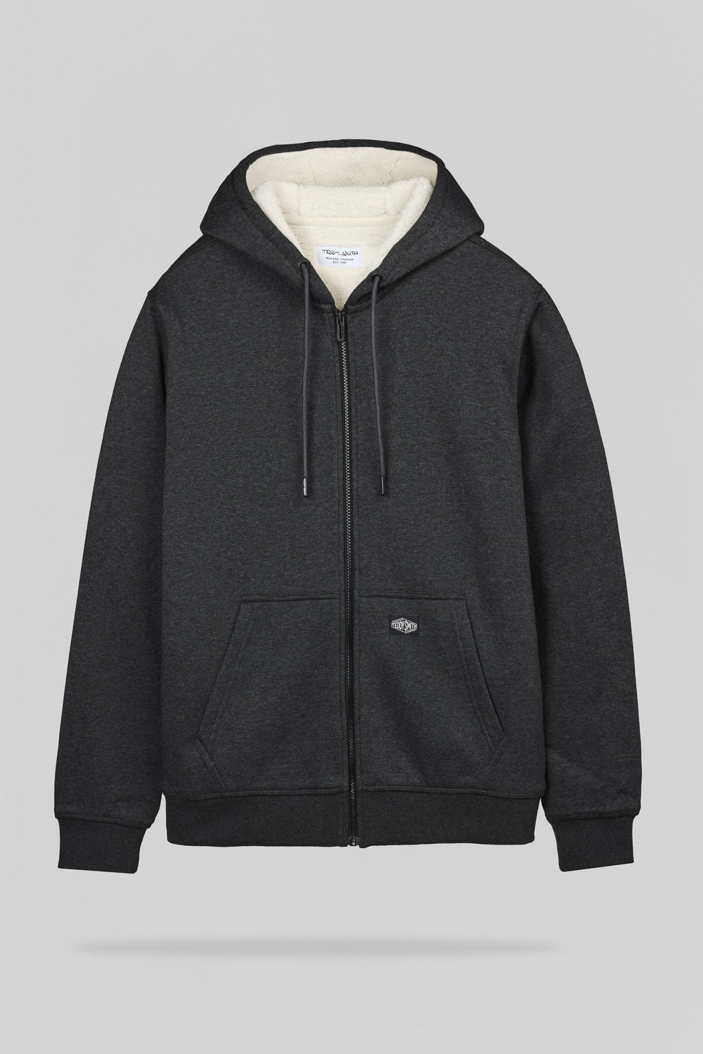 Gilet intérieur sherpa G-ONY HOODY ZIP MELANGE BLACK - 1