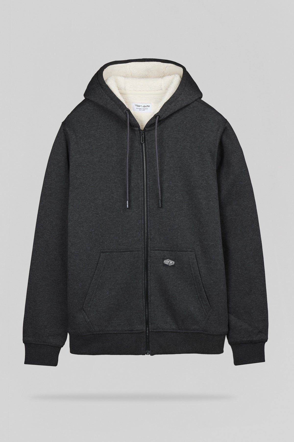 Gilet intérieur sherpa G-ONY HOODY ZIP MELANGE BLACK - 1
