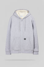 Gilet intérieur sherpa G-ONY HOODY ZIP GRIS CHINE - 1