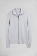 Gilet zippé col montant G-ETTORE 2 WHITE MELANGE - 1