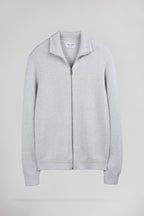 Gilet zippé col montant G-ETTORE 2 WHITE MELANGE - 1