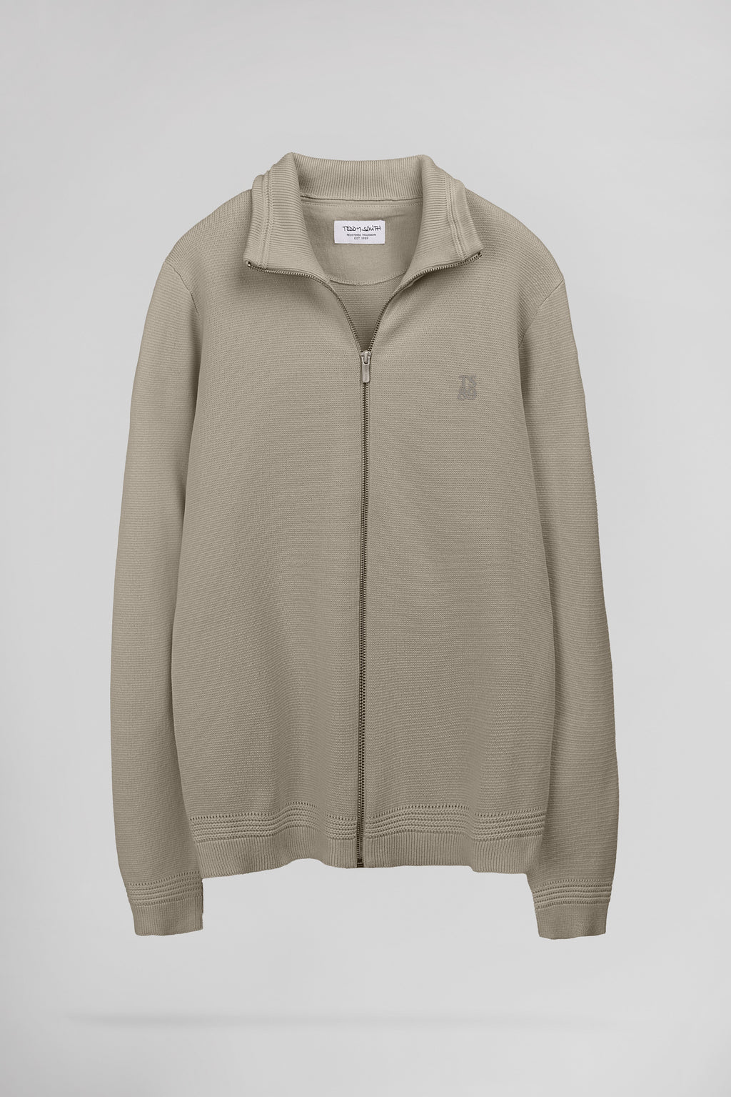 Gilet zippé col montant G-ETTORE 2 WOLF BEIGE - 1