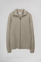 Gilet zippé col montant G-ETTORE 2 WOLF BEIGE - 1