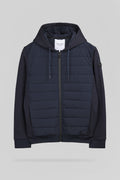 Gilet zippé à capuche G-LEON ZIP DARK NAVY - 1