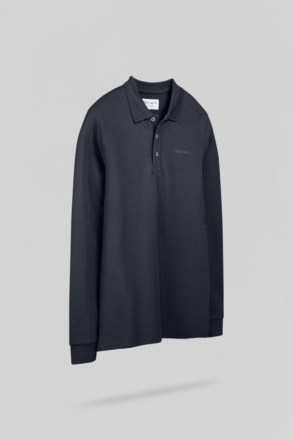 Polo jersey manche longue P-JOEL ML GRIS METEORE - 2