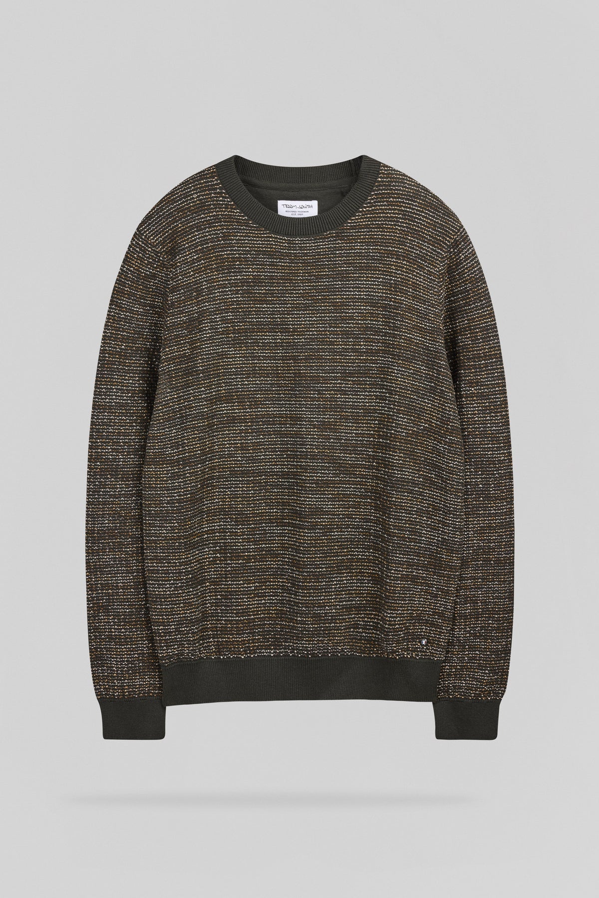Pull col rond P-MILAN 2 DEEP KAKI - 1