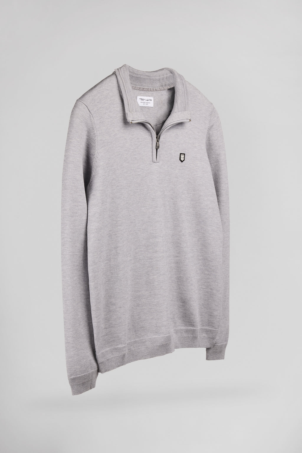 Pull col montant zippé P-MARTY 2 GRIS CHINE - 2