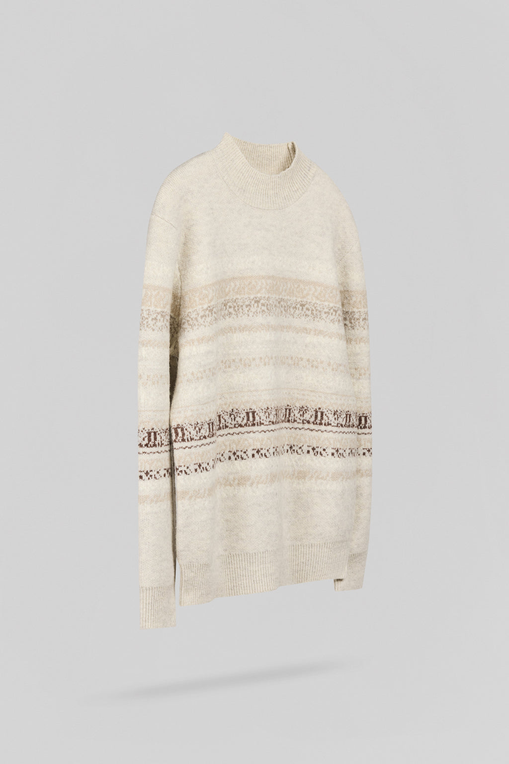 Pull jacquard P-ALEX BLANC IVOIRE CHINE - 2