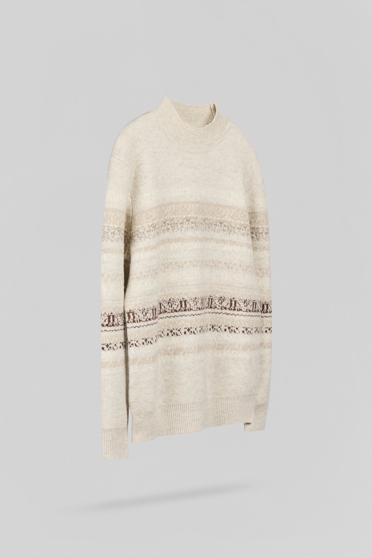 Pull jacquard P-ALEX BLANC IVOIRE CHINE - 2