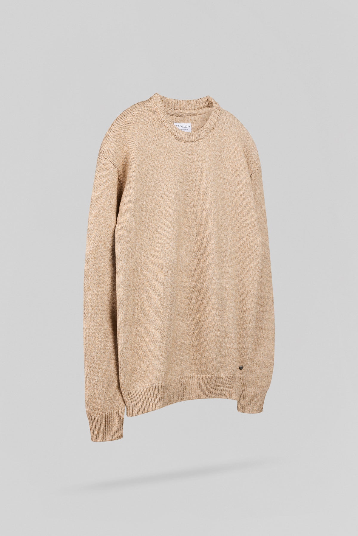 Pull en maille P-LOIC BEIGE - 2