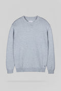 Pull en maille P-LOIC BLEU MINERAL - 1
