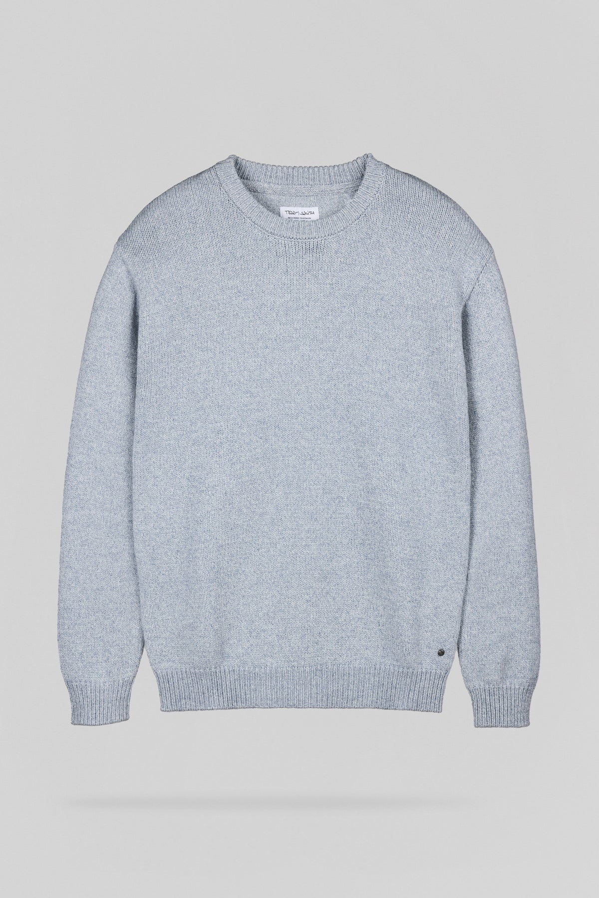 Pull en maille P-LOIC BLEU MINERAL - 1