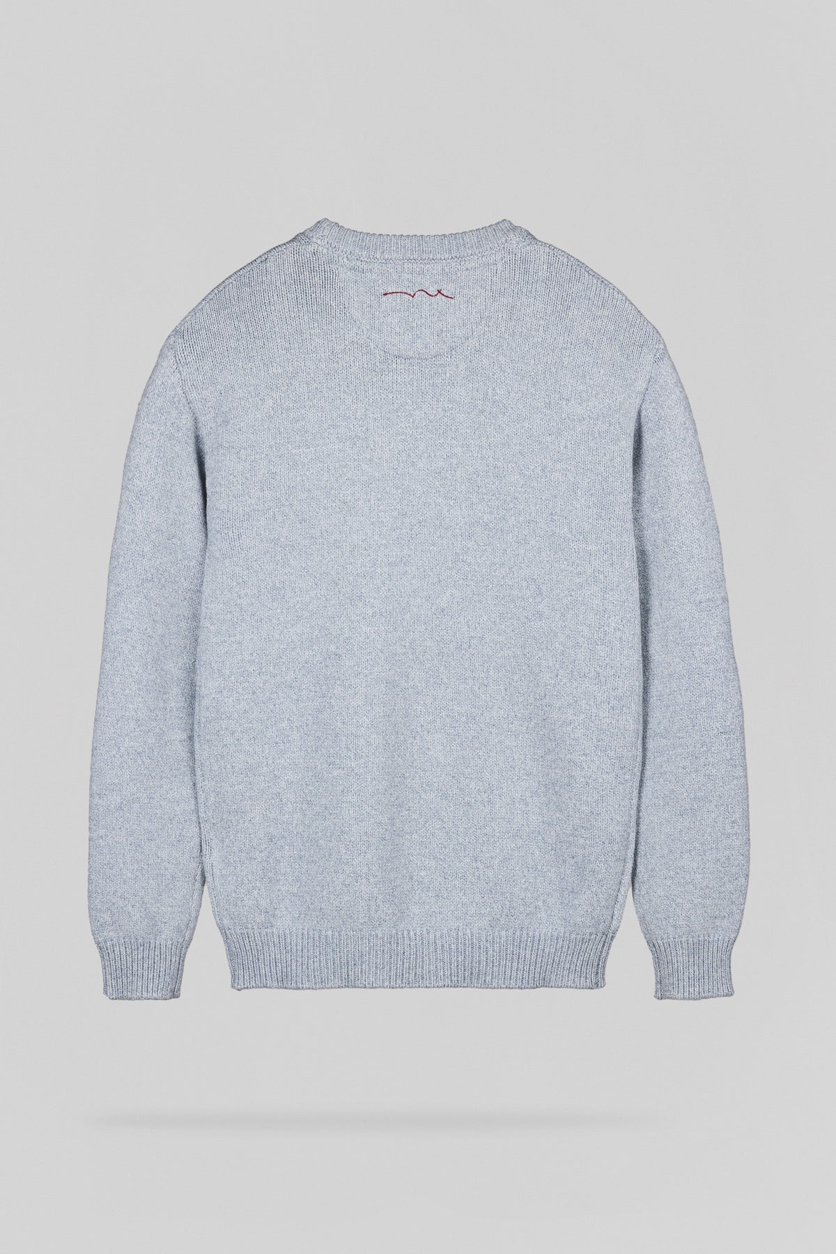 Pull en maille P-LOIC BLEU MINERAL - 2