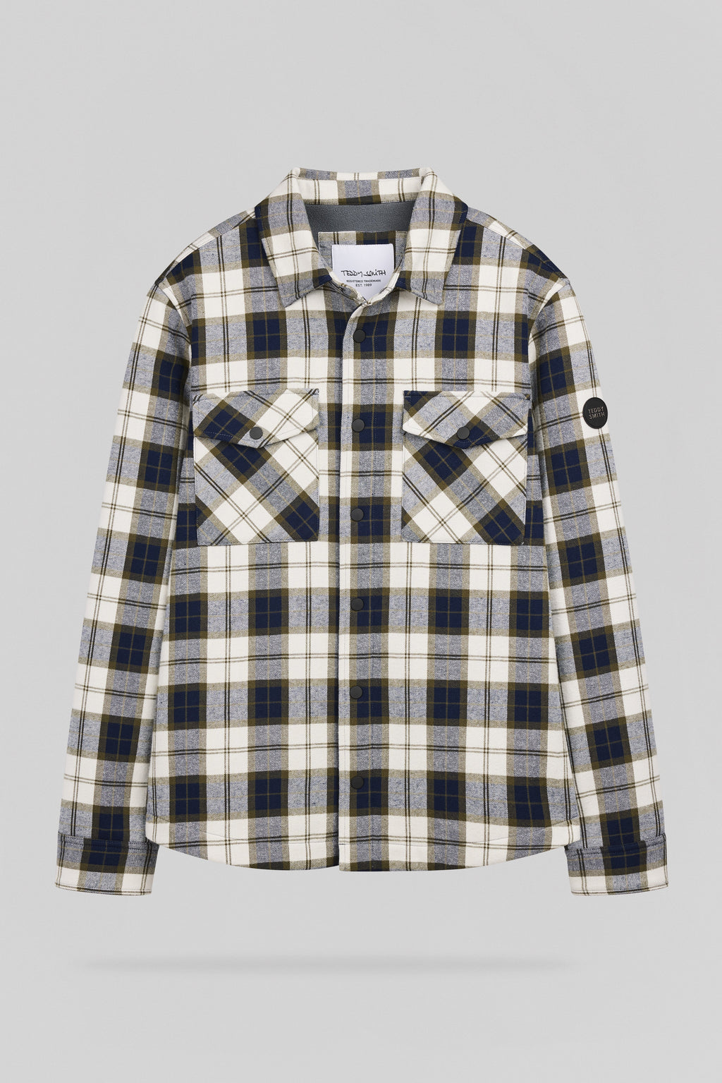 Veste Surchemise à carreaux B-JOHAN DARK NAVY - 1