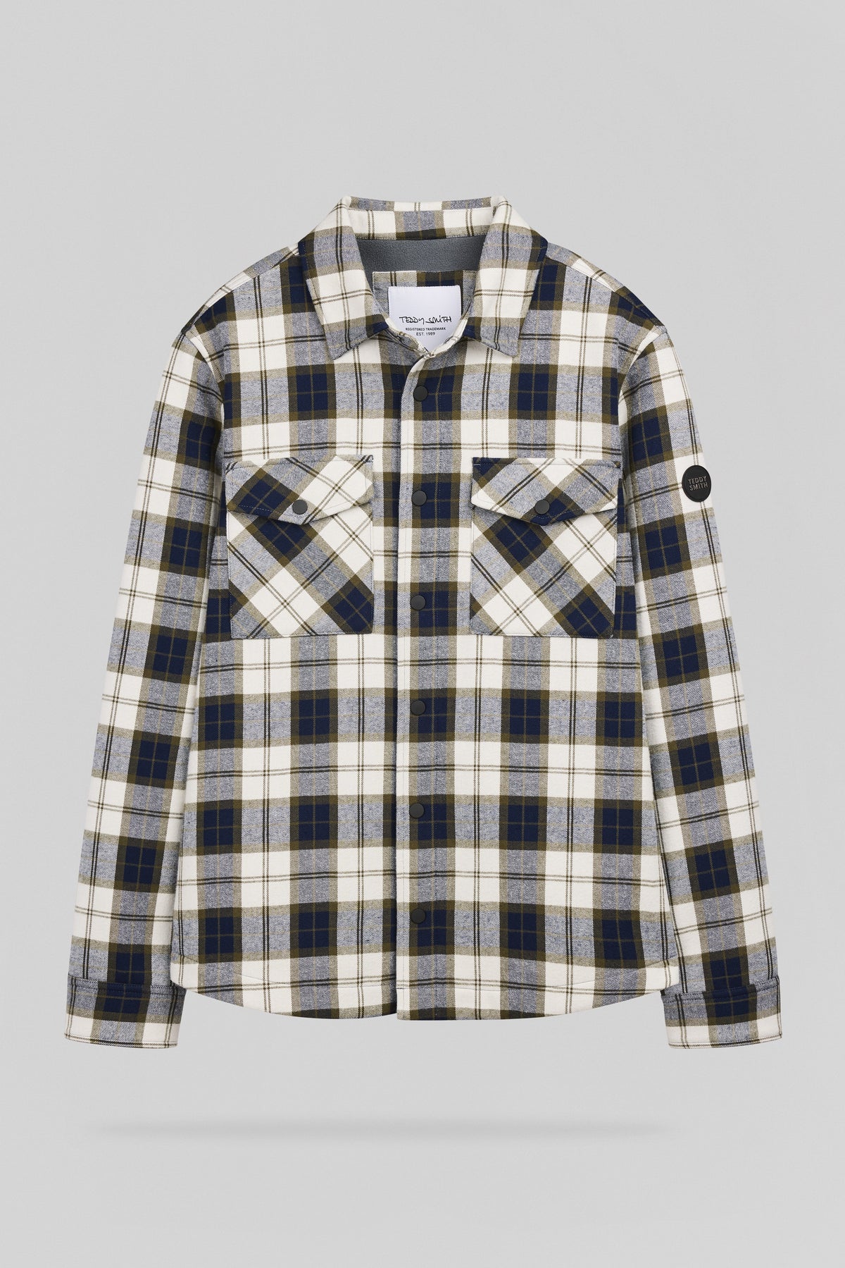 Veste Surchemise à carreaux B-JOHAN DARK NAVY - 1