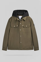 Blouson à capuche déperlant B-PETERSON DEEP KAKI - 1