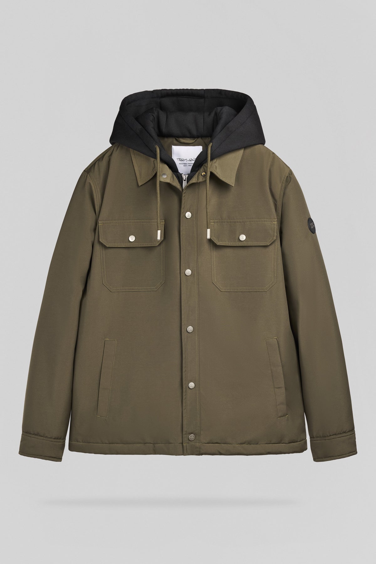 Blouson à capuche déperlant B-PETERSON DEEP KAKI - 1