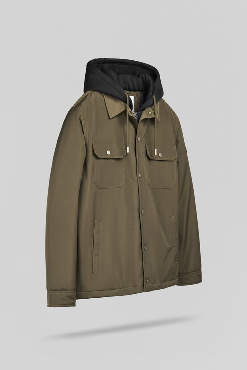 Blouson à capuche déperlant B-PETERSON DEEP KAKI - 2