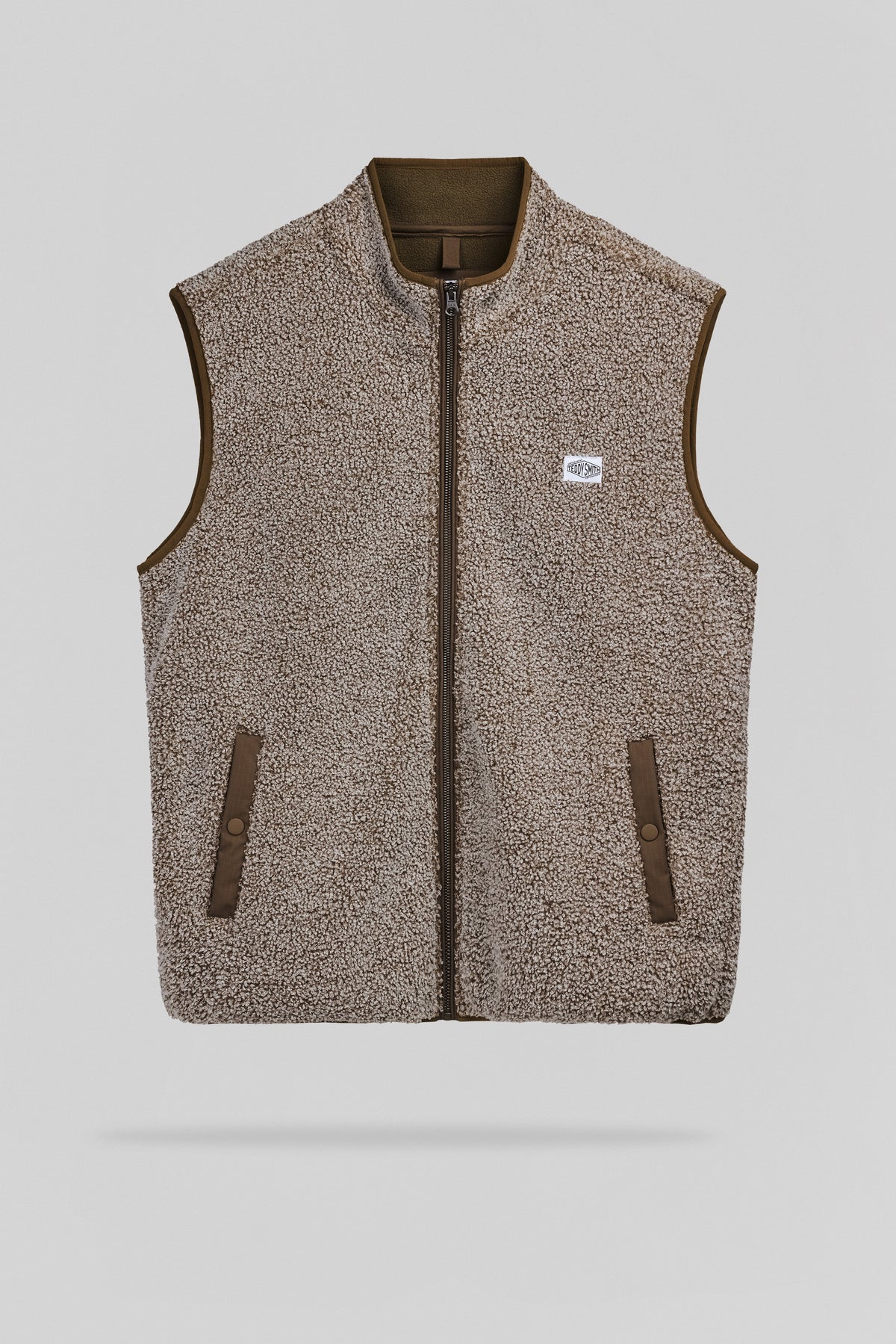 Blouson sherpa sans manche B-RODY CREAM - 1