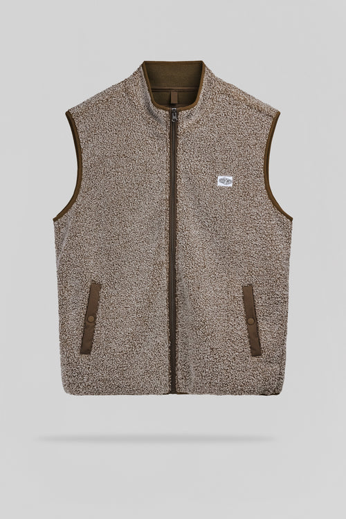 Blouson sherpa sans manche B-RODY CREAM - 1