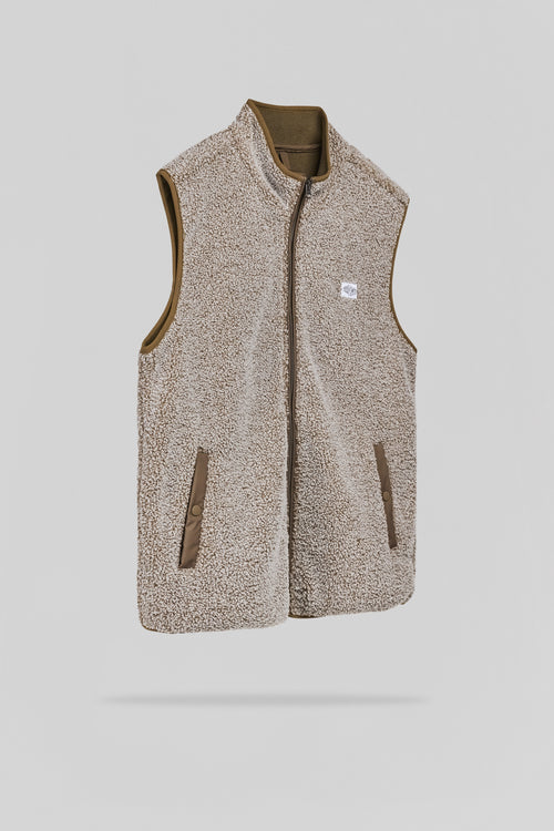 Blouson sherpa sans manche B-RODY CREAM - 2