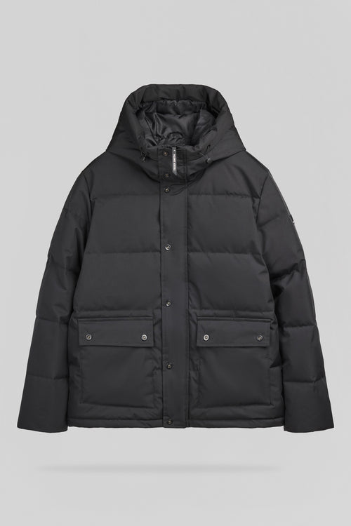 Blouson à capuche déperlant B-ZAKARIA NOIR - 1