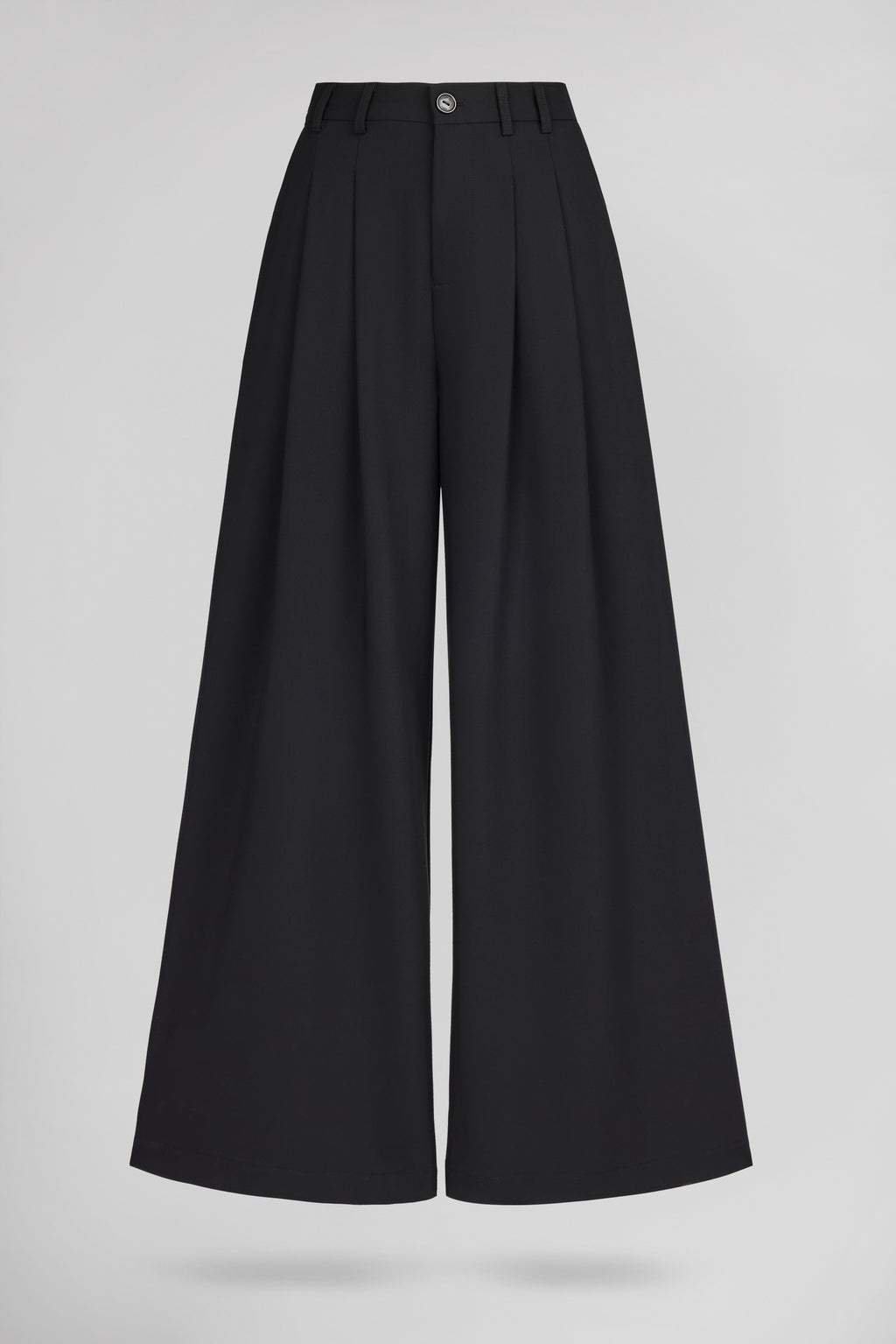 Pantalon wide leg P-MILEY NOIR - 1