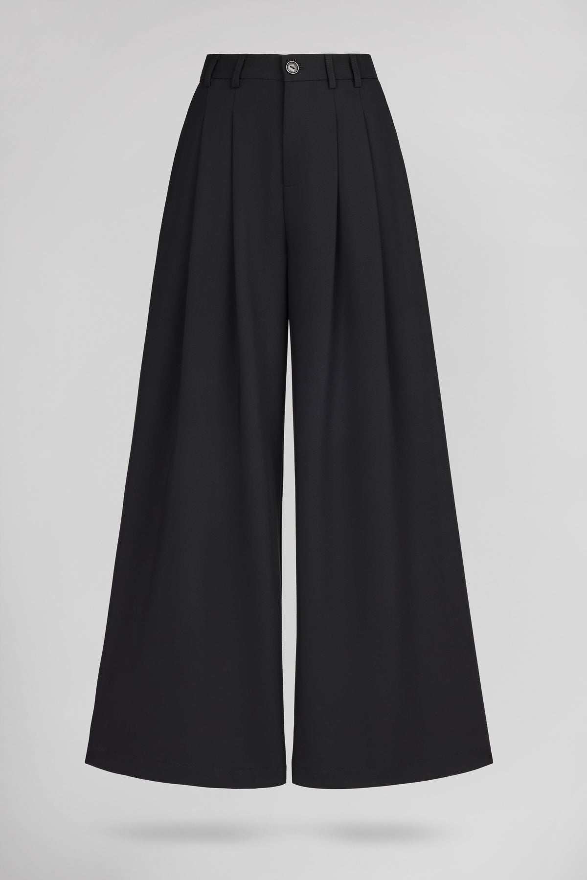 Pantalon wide leg P-MILEY NOIR - 1