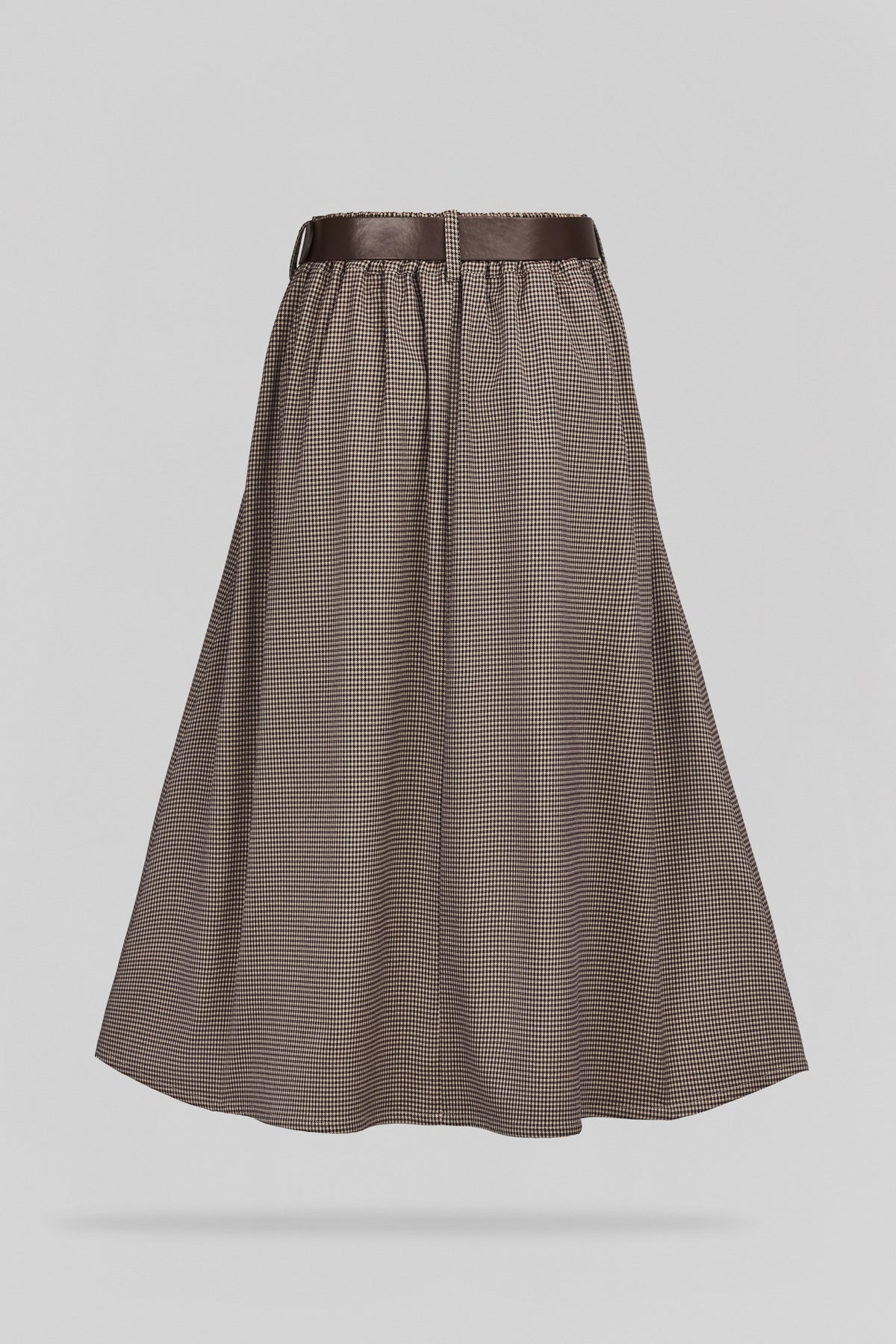 Jupe mi-longue évasée J-DIANA WOLF BEIGE - 2