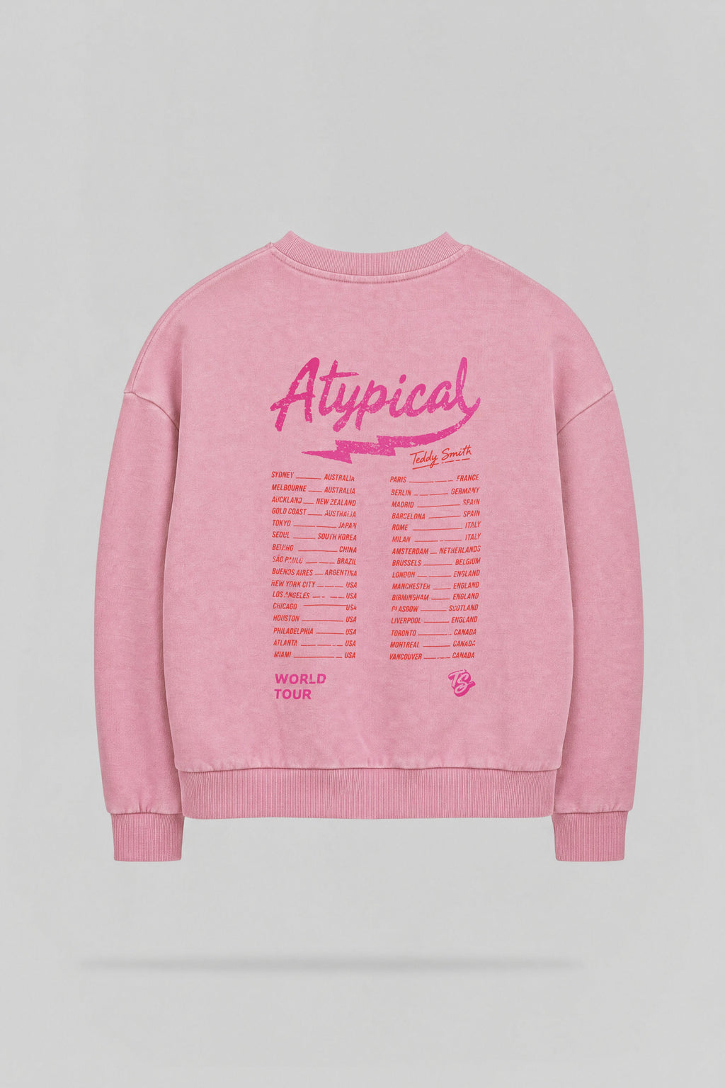 Sweat imprimé S-ATYPICAL RC ROSE BONBON - 2