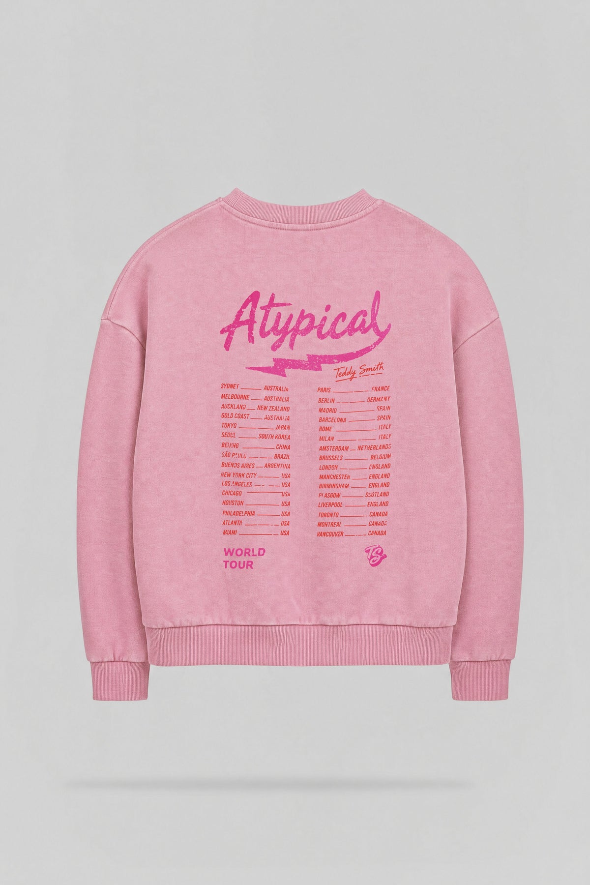 Sweat imprimé S-ATYPICAL RC ROSE BONBON - 2