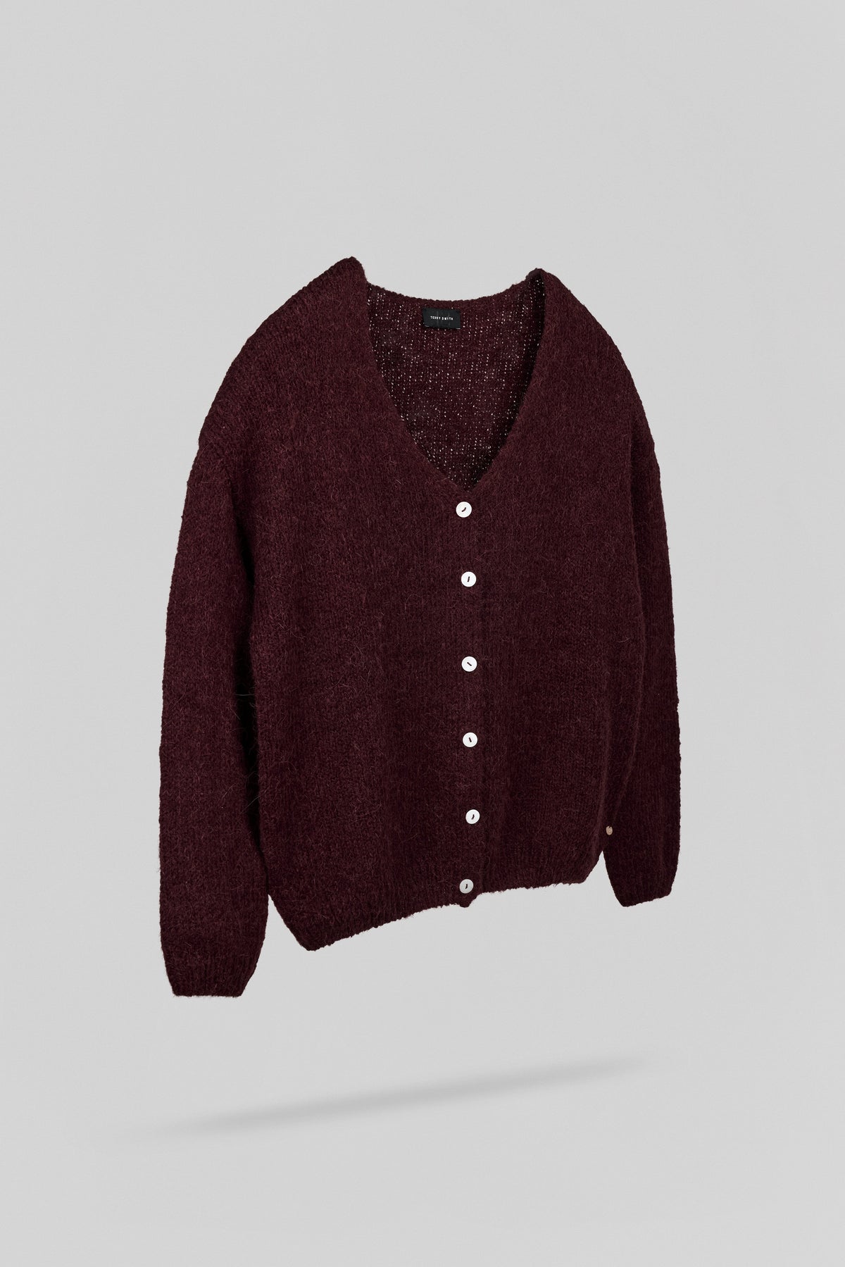 Gilet doux Alpaga G-MELA BORDEAUX FONCE - 2