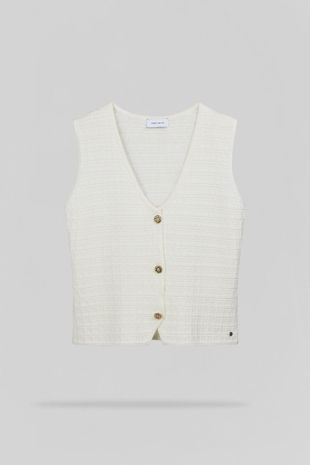 Gilet sans manche G-MILLIE MIDDLE WHITE - 1