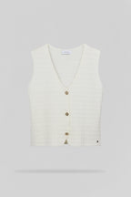 Gilet sans manche G-MILLIE MIDDLE WHITE - 1