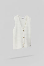 Gilet sans manche G-MILLIE MIDDLE WHITE - 2