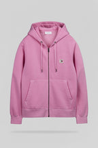 Gilet à capuche G-WASH HOODY ZI ROSE BONBON - 1